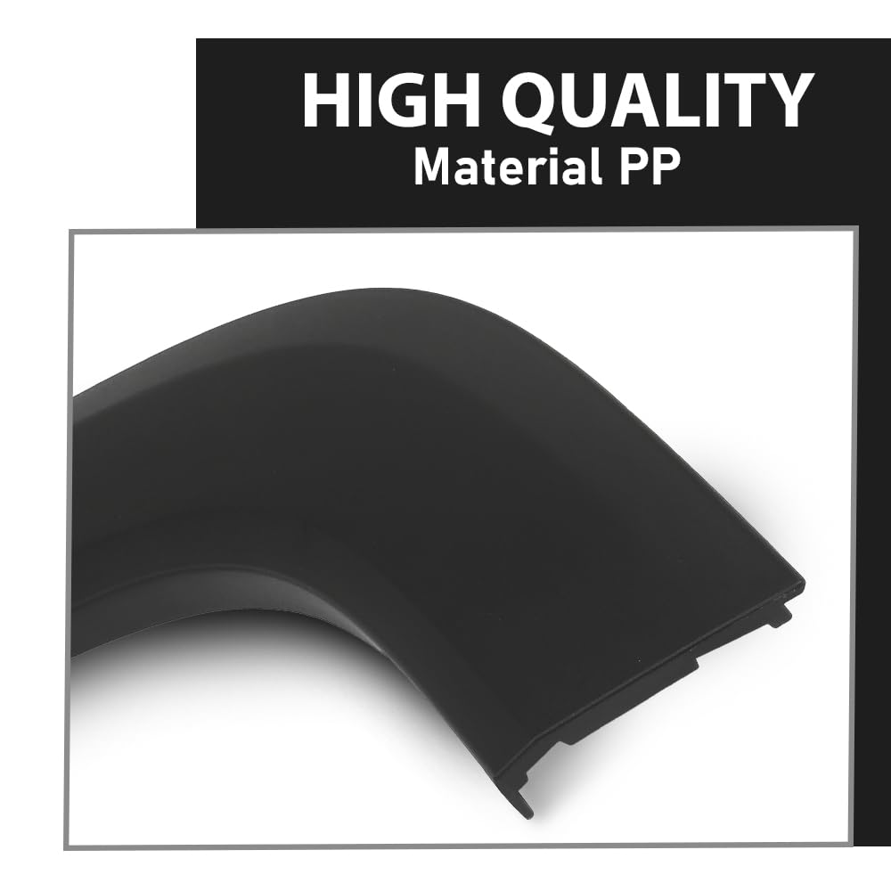 G-PLUS Rear Left Driver Side Door Molding Fender Flare Trim Compatible with Jeep Renegade 2015-2023 Wheel Opening Molding Arch Trim 5XB67LXHAA, CH1790104 Black