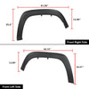 G-PLUS Front Fender Flares Compatible with Toyota Tacoma 2016 2017 2018 2019 2020 2021 Left & Right Side Moulding Trim Wheel Opening Molding, 7587104060 TO1291109C TO1290109C
