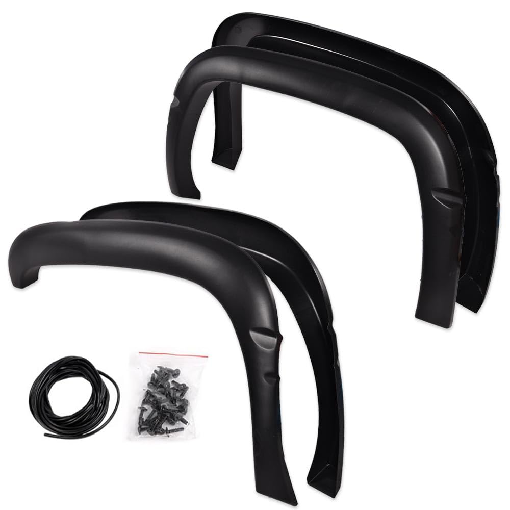 G-PLUS Fender Flares Compatible with Dodge Ram 1500/2500/3500 Models Only 1994-2001 Textured Matte Pickup Truck Accessories Trim Cover Protector 4pcs