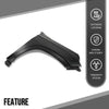 G-PLUS Fender Front Right Passenger Side Compatible with Chevy Suburban (submodel: Commercial, High Country, LS, LT, Premier, RST, Z71) 2021 2022 2023 2024 84384211, GM1241418 Black