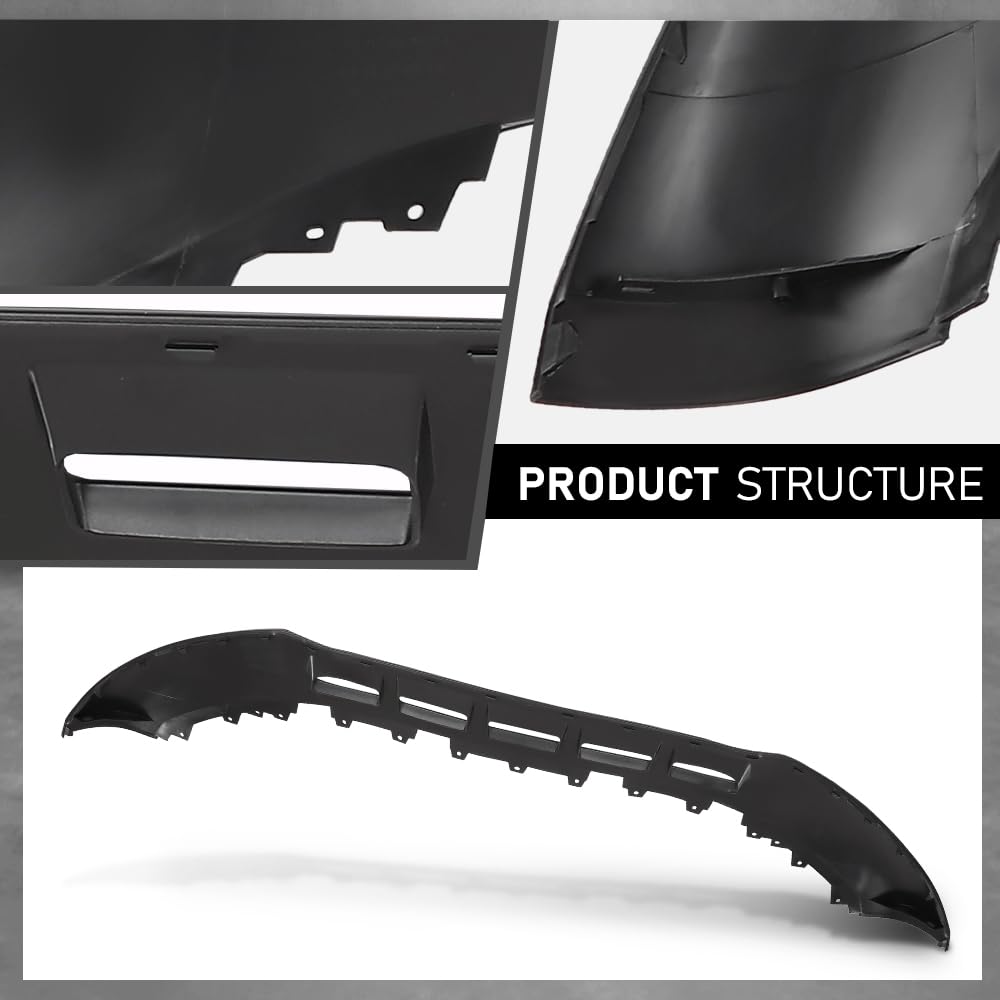G-PLUS Front Air Dam Deflector Lower Valance Apron, Compatible with Audi Q5 2013-2017/Q5 Hybrid 2013-2016/SQ5 2014-2017, 8R0807061FGRU, AU1093101