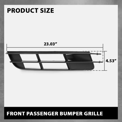 G-PLUS Front Right Bumper Grille Fog Light Cover, Compatible with Audi Q7 2007-2009 W/o S Line Package, Passenger Side, 4L0807682 3FZ, 4L080768201C