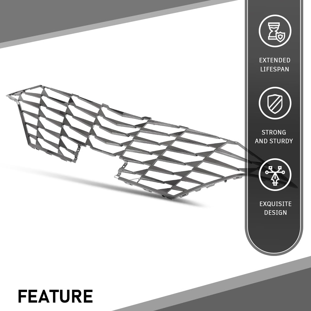 G-PLUS Front Bumper Radiator Grille Assembly Replacement Compatible with Hyundai Elantra 2021-2023 86351-AA030, 86351AA030 Grill