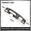 G-PLUS Dash Bezel Radio Cluster Trim Panel W/o Hole Compatible with Ford F250 F350 Super Duty 1999-2004 Brown