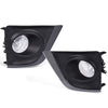 G-PLUS Fog Lights Assembly Compatible With Corolla 2014-2016 Clear Driving Fog Lamps W/Switch Driver & Passenger Pair