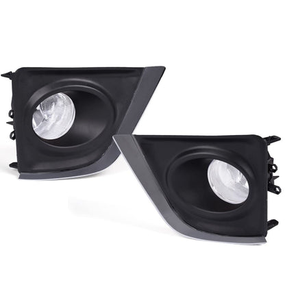 G-PLUS Fog Lights Assembly Compatible With Corolla 2014-2016 Clear Driving Fog Lamps W/Switch Driver & Passenger Pair