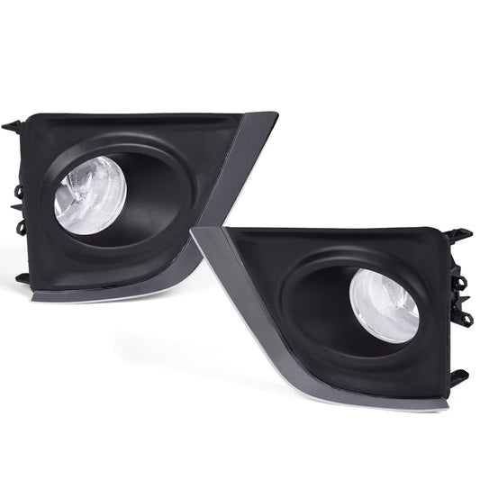G-PLUS Fog Lights Assembly Compatible With Corolla 2014-2016 Clear Driving Fog Lamps W/Switch Driver & Passenger Pair