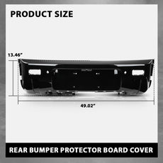 G-PLUS Rear Bumper Protector Cover for Defender 90 110 130 2020-2024 Black Side View