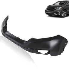 G-PLUS Front Upper Bumper Cover for Honda CR-V 2020-2022 Black Front View