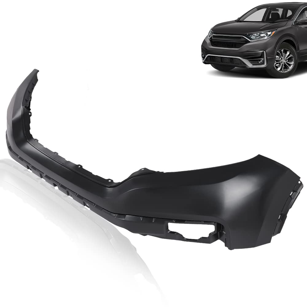 G-PLUS NEW Front Upper Bumper Cover Fascia Compatible with Honda CR-V 2020-2022 101-99430X, 04711TLAA50ZZ HO101410 Black Plastic Bumper Cover