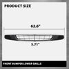 G-PLUS Front Bumper Lower Grille & Fog Light Bezel Compatible with Volkswagen Jetta Sedan 2011-2014 Black (NOT Fit any Wagon Models) 5C6853671RYP, 5C68536659B9, 5C68536669B9, VW1036120 Chrome Grill