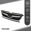 G-PLUS Front Black Chrome Bumper Grille Assembly Compatible with Subaru XV Crosstrek 2013-2015 91122FJ020