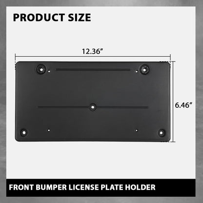 G-PLUS Front Bumper License Plate Holder Mounting Bracket Compatible with Discovery 4 / LR4 2010-2016 Black
