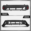 G-PLUS Rear Bumper Cover Compatible with Toyota Corolla Cross 2022-2025, Fit L & LE Models Without Park Assist Sensor Holes Only, TO1100363, 521590A200, 187-11272, Black
