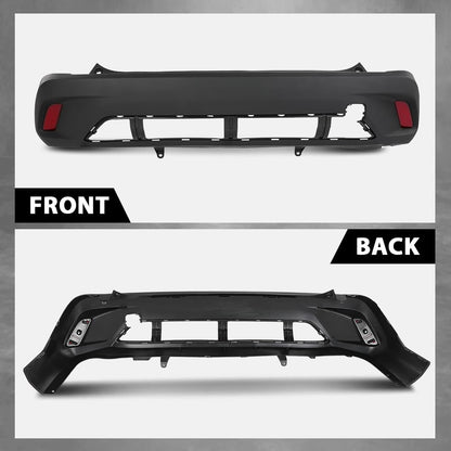 G-PLUS Rear Bumper Cover Compatible with Toyota Corolla Cross 2022-2025, Fit L & LE Models Without Park Assist Sensor Holes Only, TO1100363, 521590A200, 187-11272, Black