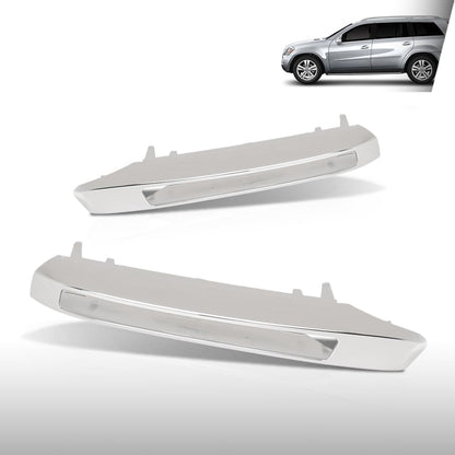 G-PLUS Pair Left Right Fog Light Grill Trim Cover Compatible with Benz X164 GL-Class 2008-2012 Fit GL350 Bluetec 4Matic 3.0L V6 - Diesel 2010-2012 1648847322, 1648847422 Silver