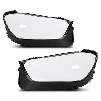 G-PLUS Headlight Lens Cover Compatible with Benz GLE W167 2020-2023 Left & Right Front Headlamp Lens Cover Clear