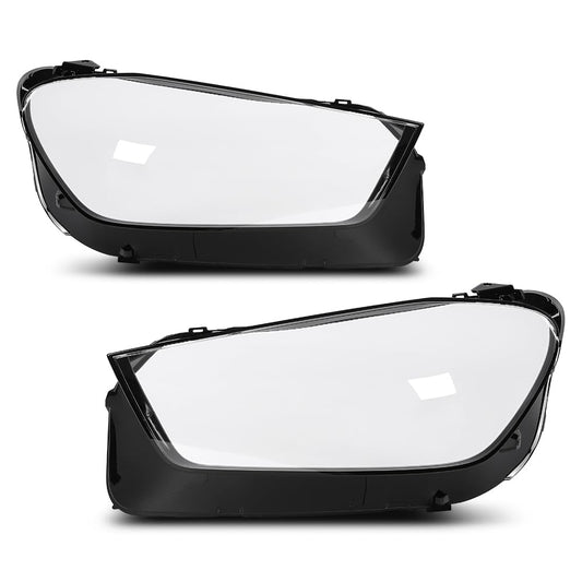 G-PLUS Headlight Lens Cover Compatible with Benz GLE W167 2020-2023 Left & Right Front Headlamp Lens Cover Clear