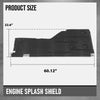 G-PLUS Engine Splash Shield Rear Passenger Right Side Fit BMW 325i 325xi 330i 330xi Base 2006 51757059392 Black