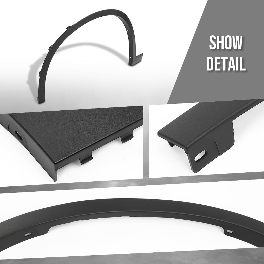 G-PLUS Front Left Fender Flare Opening Molding Trim Compatible with BMW X1 sDrive28i 2017-2022, Fit BMW X1 xDrive28i 2016-2022 51777332337, BM1290114 Black