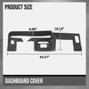 G-PLUS TPE Dash Cover Panel Compatible with Pontiac Firebird Trans Am 1970-1981 Black