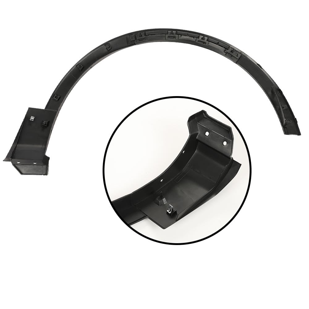 G-PLUS Front Left Driver Side Fender Flares, Compatible With Ford Explorer 2011-2015 Wheel Fender Arch Molding Trim Replace for #BB5Z16039AA, FO1290126