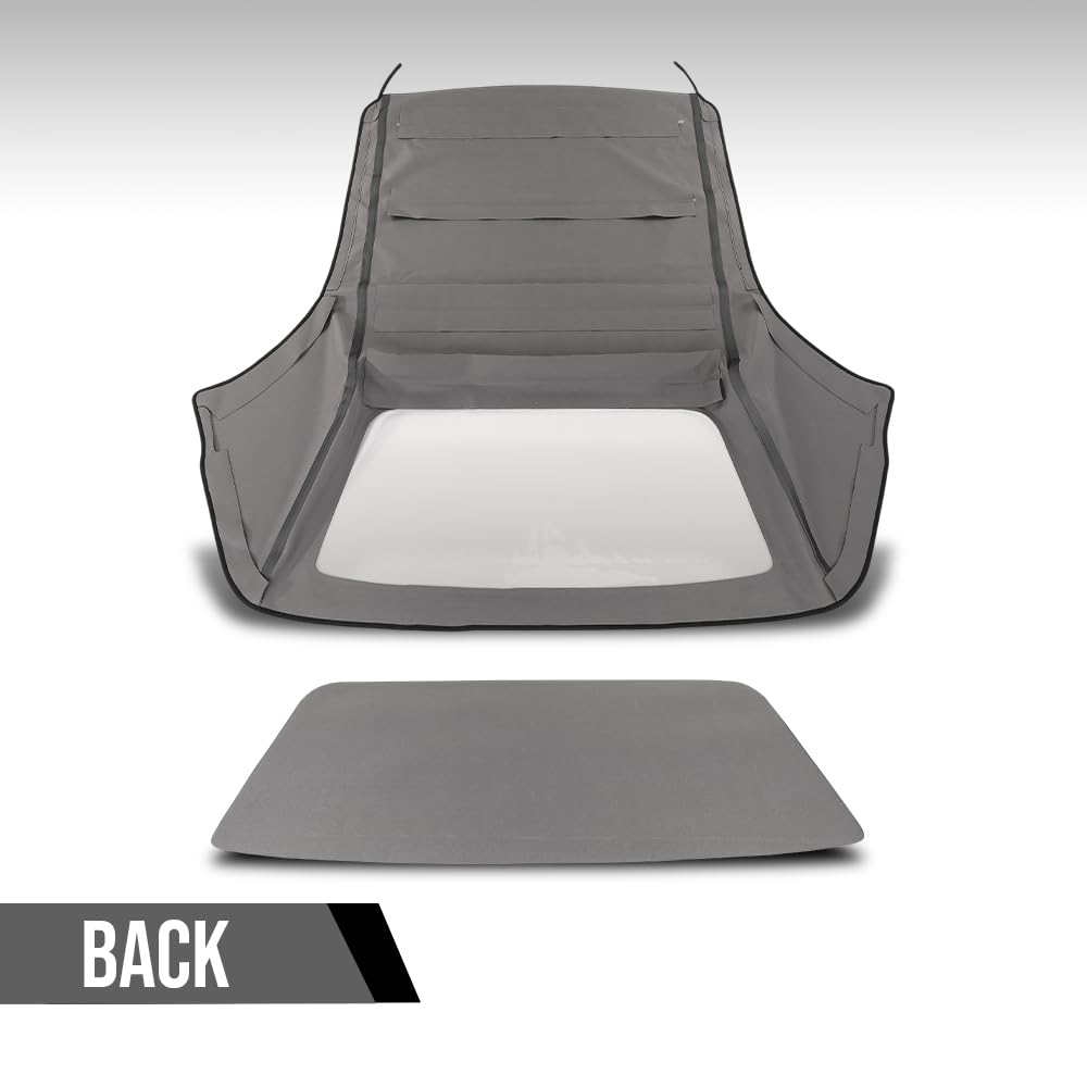 G-PLUS Convertible Soft Top Replacement & Clear Window Compatible with BMW 3-Series E30 Convertible 1986-1993 Black