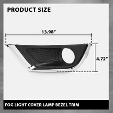 G-PLUS Bumper Fog Light Covers Bezel Compatible with Jeep Compass 2017-2019 Pair Product Features