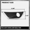 G-PLUS Bumper Fog Light Covers Bezel Chrome Trim Compatible with Jeep Compass 2017-2019 Pair 5US54RXFAB