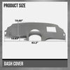 G-PLUS TPE Dash Cover Dashboard Compatible with Toyota Sienna 2004-2010 Gray