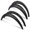 G-PLUS 4Pcs Universal Fender Flares, Durable Polyurethane Extra Wide Auto Car Body Kit NOT Fit Pickup, NOT Fit Corolla/Mercury Mentego, Wheel Protector (Front 23.4"*9.6" & Rear 25.2"*10.8")