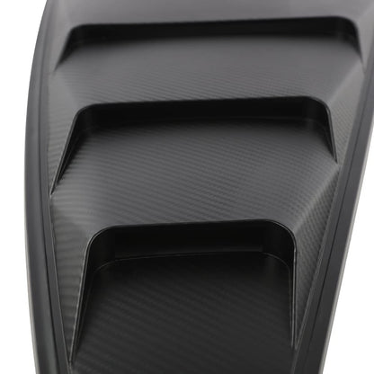 G-PLUS Side Window Louvers Board Left Right Carbon Style Compatible with 2005-2014 Mustang(NOT fit Convertible Models) ABS Plastic Black Side Window Louver Air Vent Scoop Shades Cover Blinds