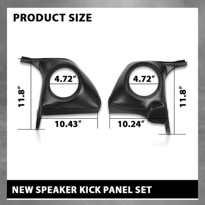 G-PLUS Speaker Kick Panels Pair Black Compatible with Chevy Monte Carlo El Camino Malibu, Fit Oldsmobile Cutlass Fit Pontiac Grand Prix, Buick Regal 1978-1988