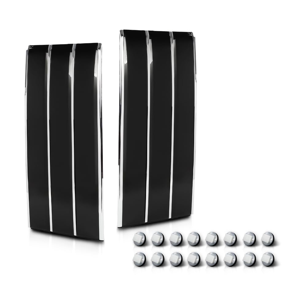 G-PLUS Door Side Fender Vent Molding Cover Trim Compatible with Land Rover Range Rover Vogue L405 2013-2022 Black