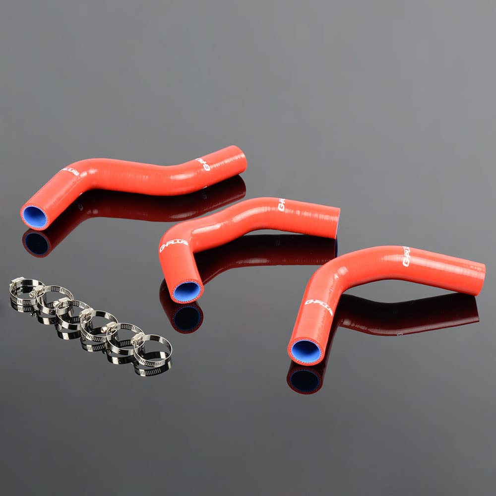 G-PLUS Silicone Radiator Hose Kit Fit Red Compatible with SUZUKI SWIFT 1.3 G13 GTI 89-00 90 91 92 95