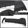 G-PLUS Rear Bumper Face Bar Trim Molding Step Pad Compatible with Jeep Cherokee Latitude Plus 2018,Fit Jeep Cherokee (submodel: Latitude, North, Sport) 2014-2018,Fit for Models With Single Exhaust