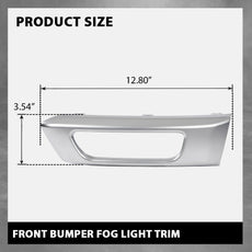 G-PLUS 2PCS Bumper Fog Light Trim for Land Rover Range Rover Sport 2014-2017 Side View