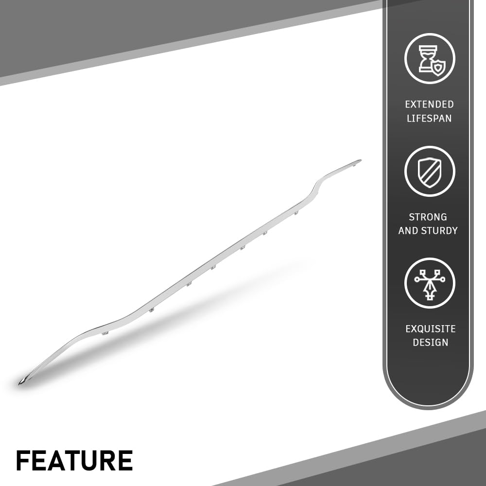 G-PLUS Bumper Face Bar Trim Molding Rear Compatible with Benz E300 2017-2019 For Models Without Luxury Package, Fit Benz E350 2021-2022 2138856601, MB1144121