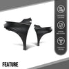 G-PLUS Fenders Pair LH & RH Compatible with Buick Encore GX Preferred 2020-2024 Fit Buick Encore GX (submodel: Avenir, Sport Touring) 2024 42766486, 42766485 Black
