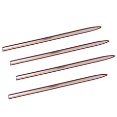 G-PLUS Body Side Moldings 4PCS for Chevy Silverado Crew Cab 2019-2021 Chrome Close-up View