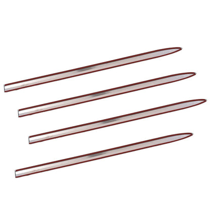 G-PLUS Body Side Moldings Trim 2" Compatible with 2019-2021 Chevy Silverado Crew Cab,Chrome Garnish,4pcs