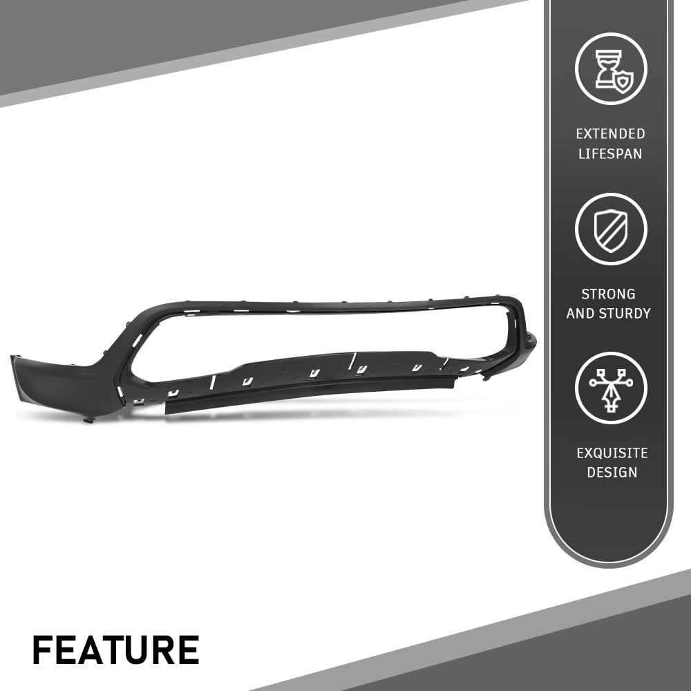 G-PLUS Front Lower Bumper Cover, Compatible with Jeep Grand Cherokee 2014-2022, 68262001AA