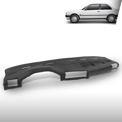 G-PLUS TPE Dash Cover Dashboard Panel Compatible with BMW E30 3 Series 318i 325e 325i 325is 1984-1990 Black