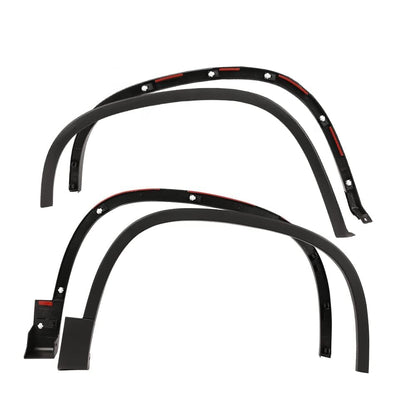 G-PLUS Front & Rear Fender Flares Compatible with Volkswagen Tiguan 2012 2013 2014 2015 2016 2017, OE Style Black Wheel Cover Protector