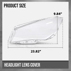 G-PLUS Headlight Lens Cover Compatible with Benz CLA W117 CLA250 CLA45 AMG 2013-2016 Clear Side View