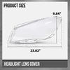 G-PLUS Headlight Lens Cover Compatible with Benz CLA Class W117 CLA250 CLA45 AMG 2013 2014 2015 2016 Left & Right Front Headlamp Lens Cover Clear