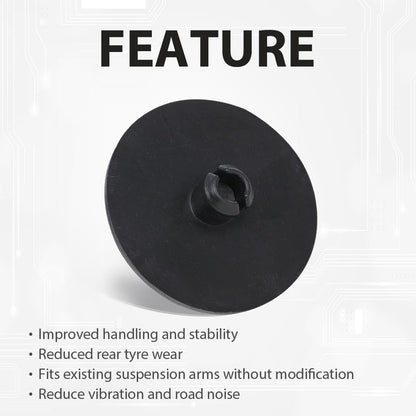 G-PLUS 2" Leaf Spring End Tip Pad Anti Squeak Insert Cushion Plastic Silencer 12pcs 2 Inch Block Round Compatible with Most Pickup Trucks