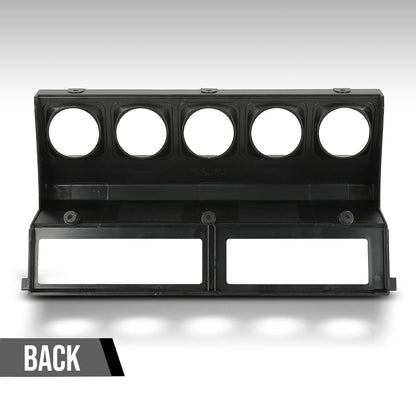 G-PLUS Center Gauge Radio Dash Bezel Trim Compatible with Jeep Wrangler YJ 1987-1995 Gray