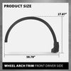 G-PLUS Front Left Fender Flares Wheel Arch Trim, Compatible with Lincoln MKX 2016-2018/ Nautilus 2019-2023, Driver Side, FA1Z16268AB, FA1Z-16268-AB Black