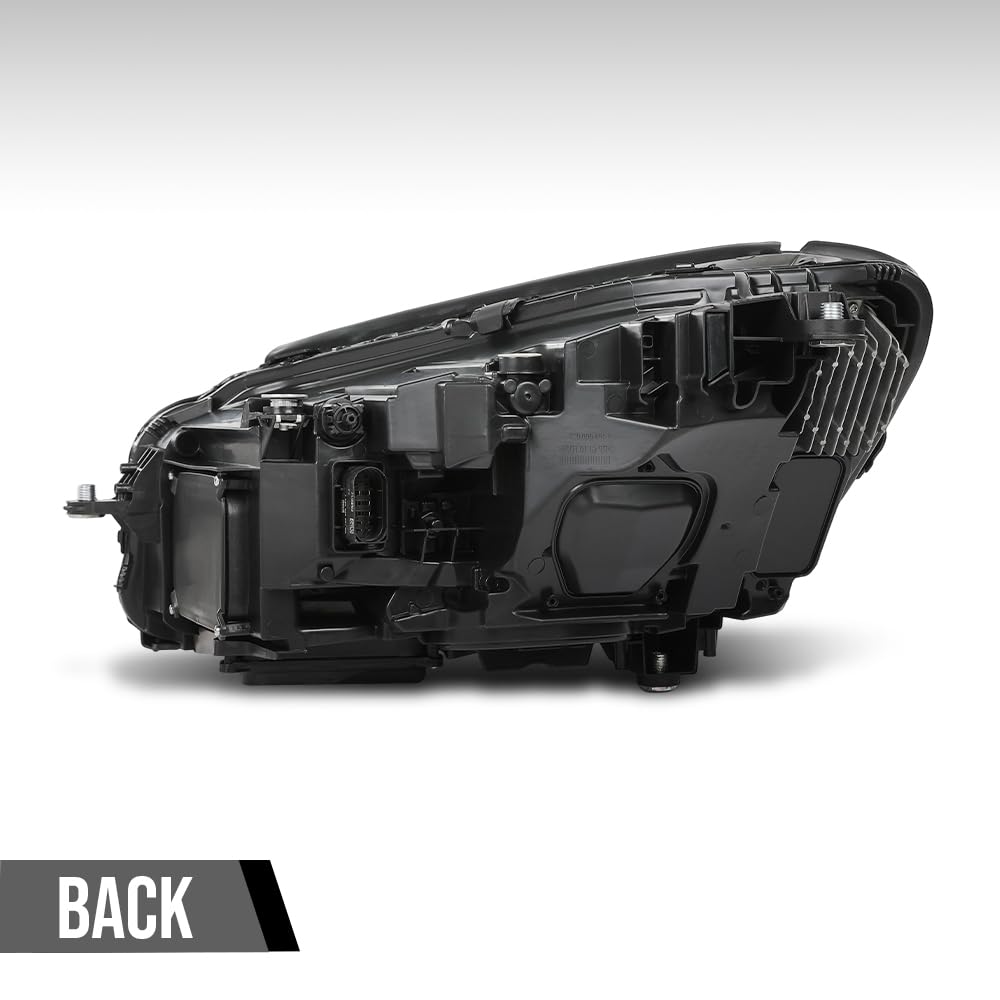 G-PLUS LED Headlight Right Passenger Compatible with Benz S560 S450 S63 2018 2019 2020 A2229062205, A222 906 2205 Black